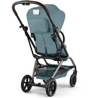 Прогулянкова коляска Cybex Eezy S Twist+ 2 TPE Stormy Blue (з бампером)