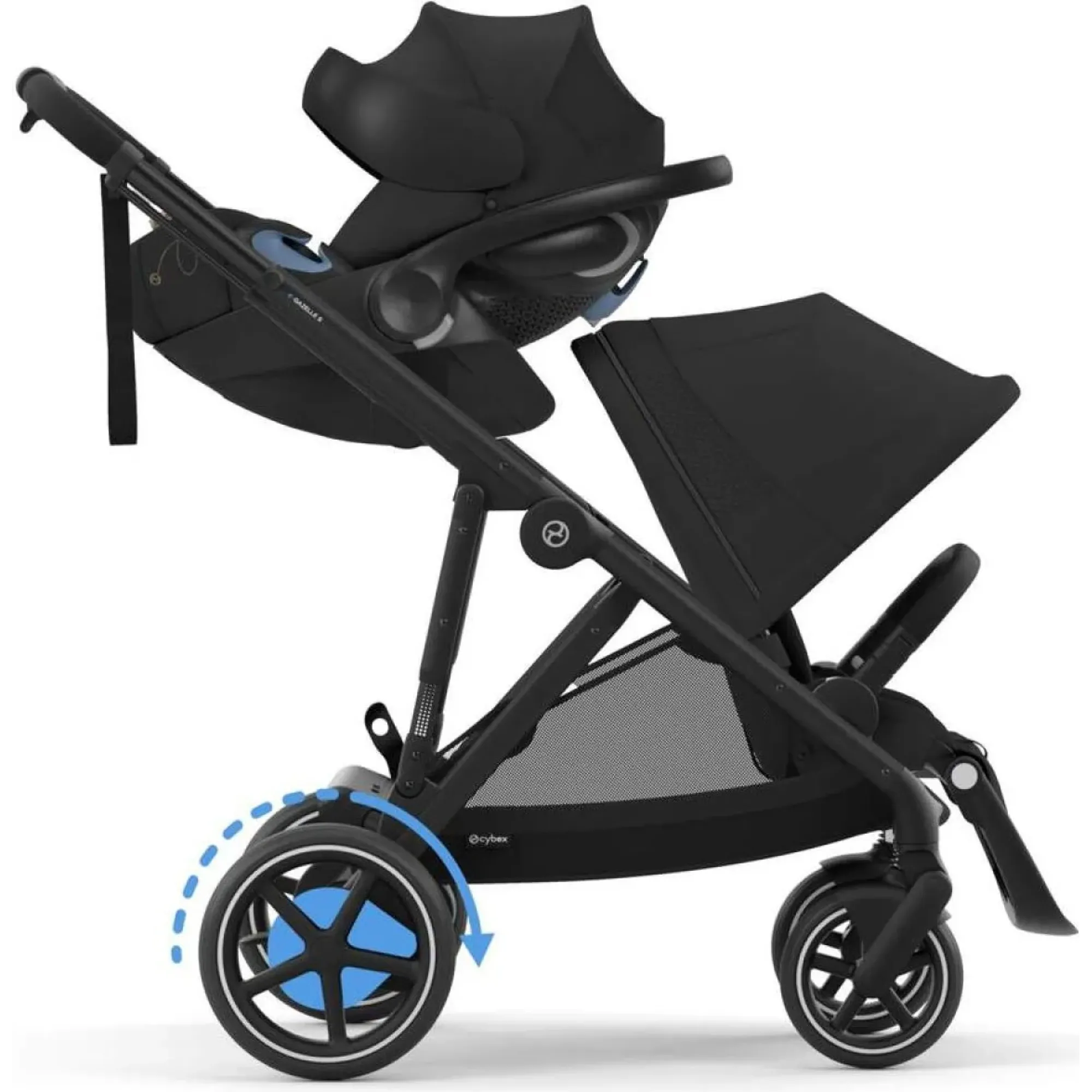 Коляска Cybex eGazelle S BLK Moon Black
