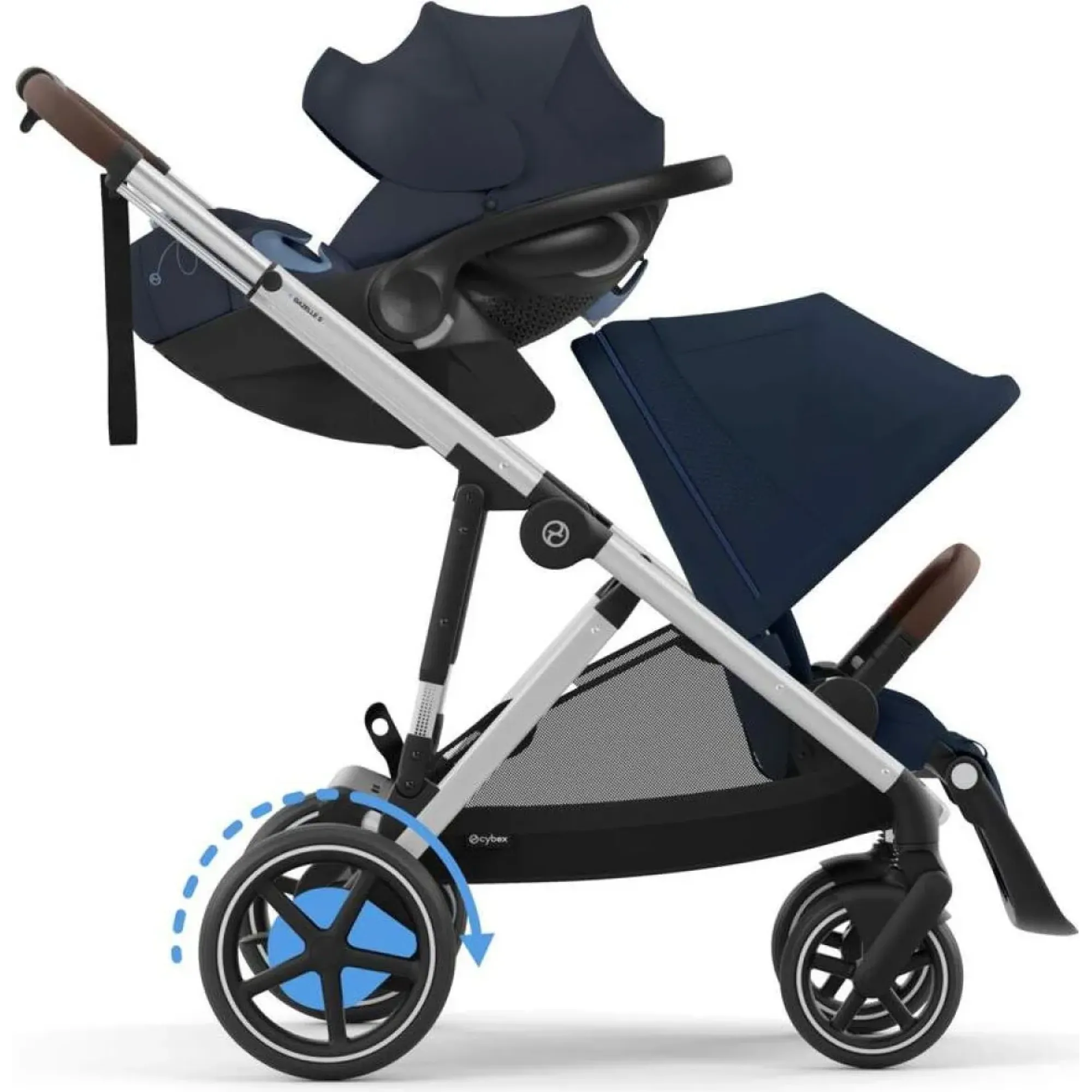 Коляска Cybex eGazelle S SLV Ocean Blue