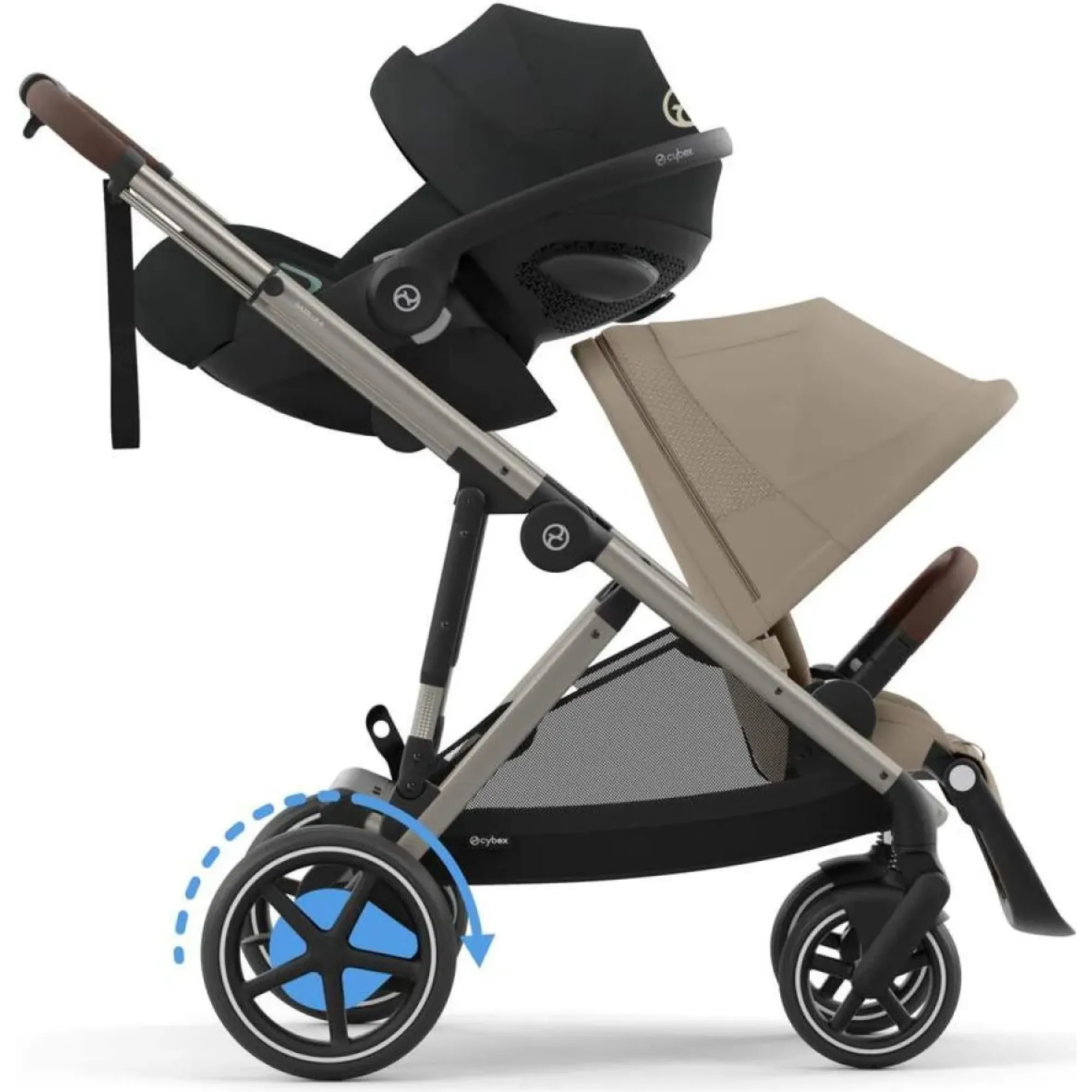 Коляска Cybex eGazelle S TPE Almond Beige