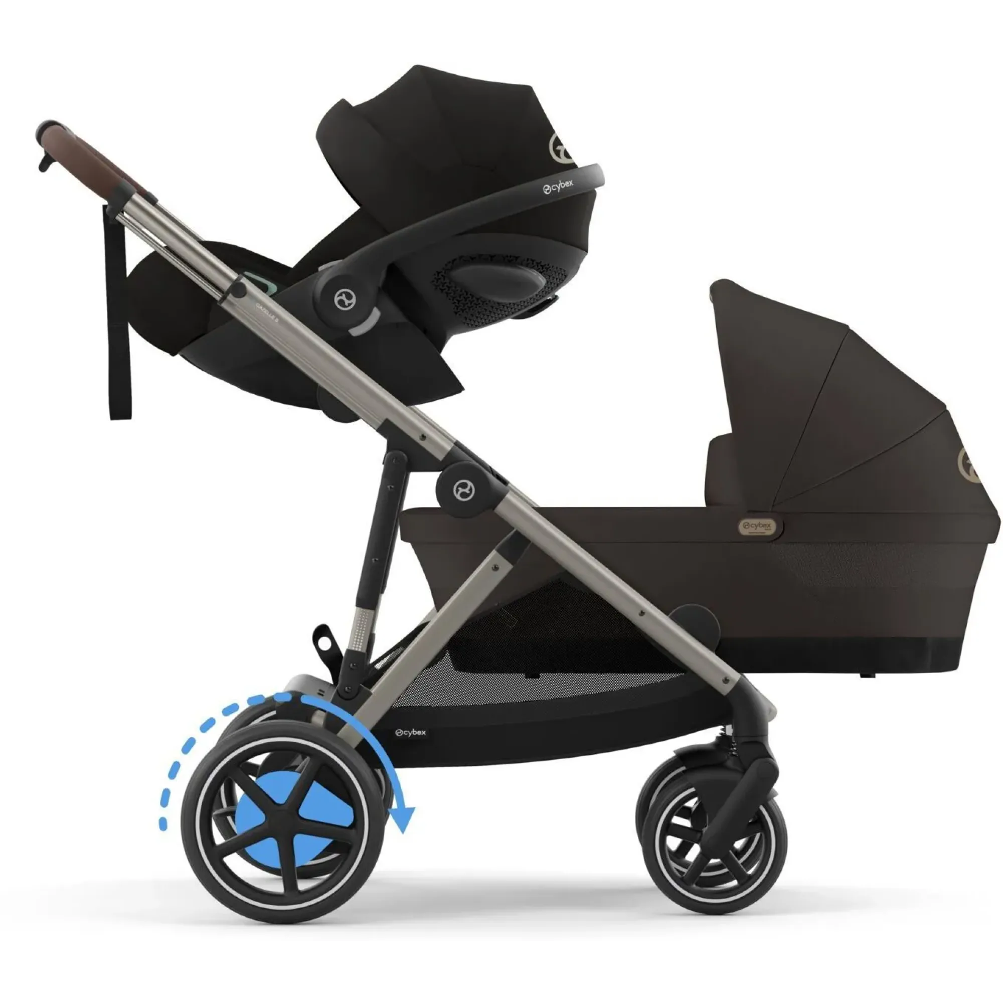 Коляска Cybex eGazelle S TPE Chocolate Brown