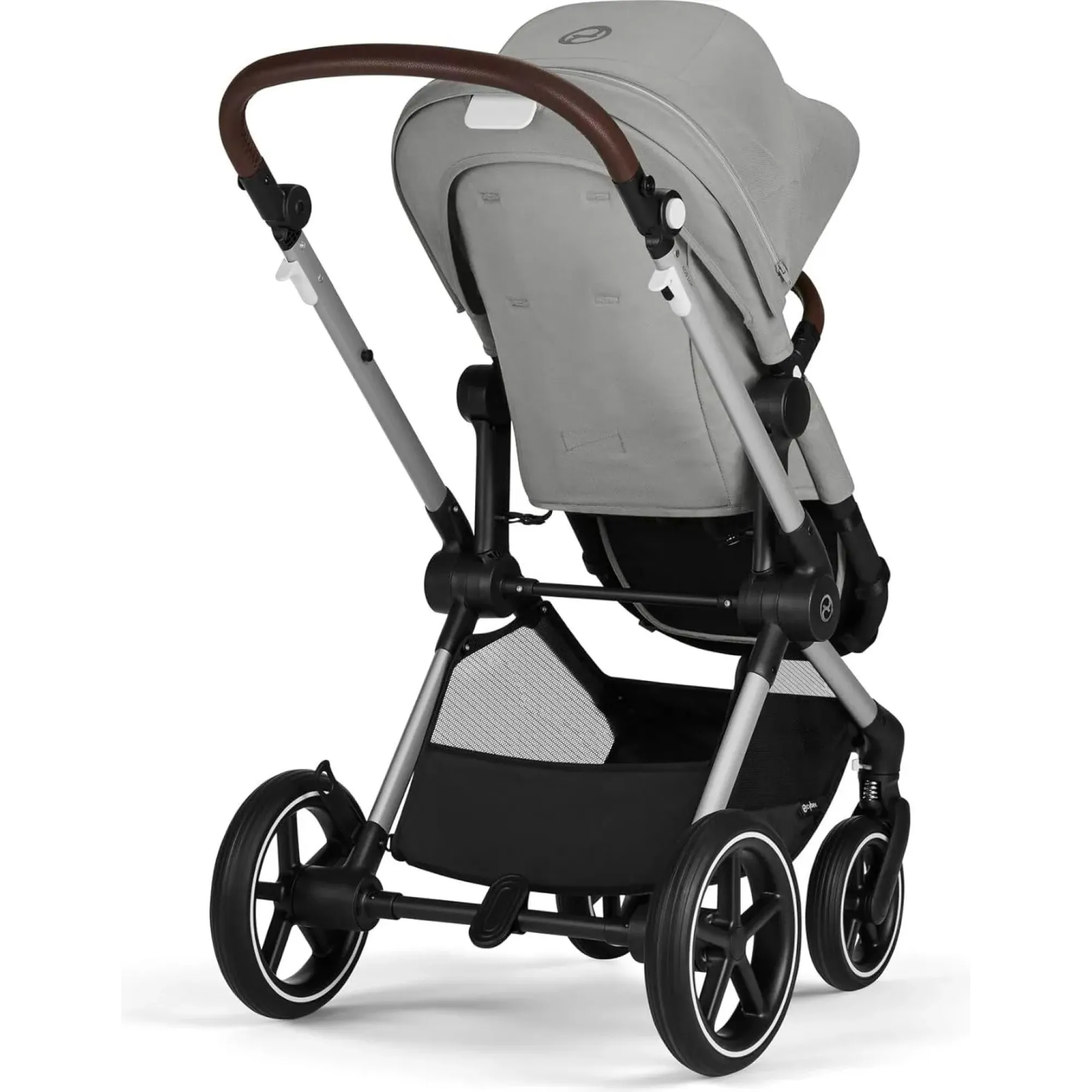 Прогулянкова коляска Cybex Eos Lux SLV Stone Grey (з бампером)