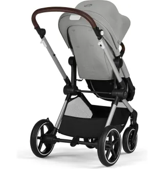Прогулянкова коляска Cybex Eos Lux SLV Stone Grey (з бампером)
