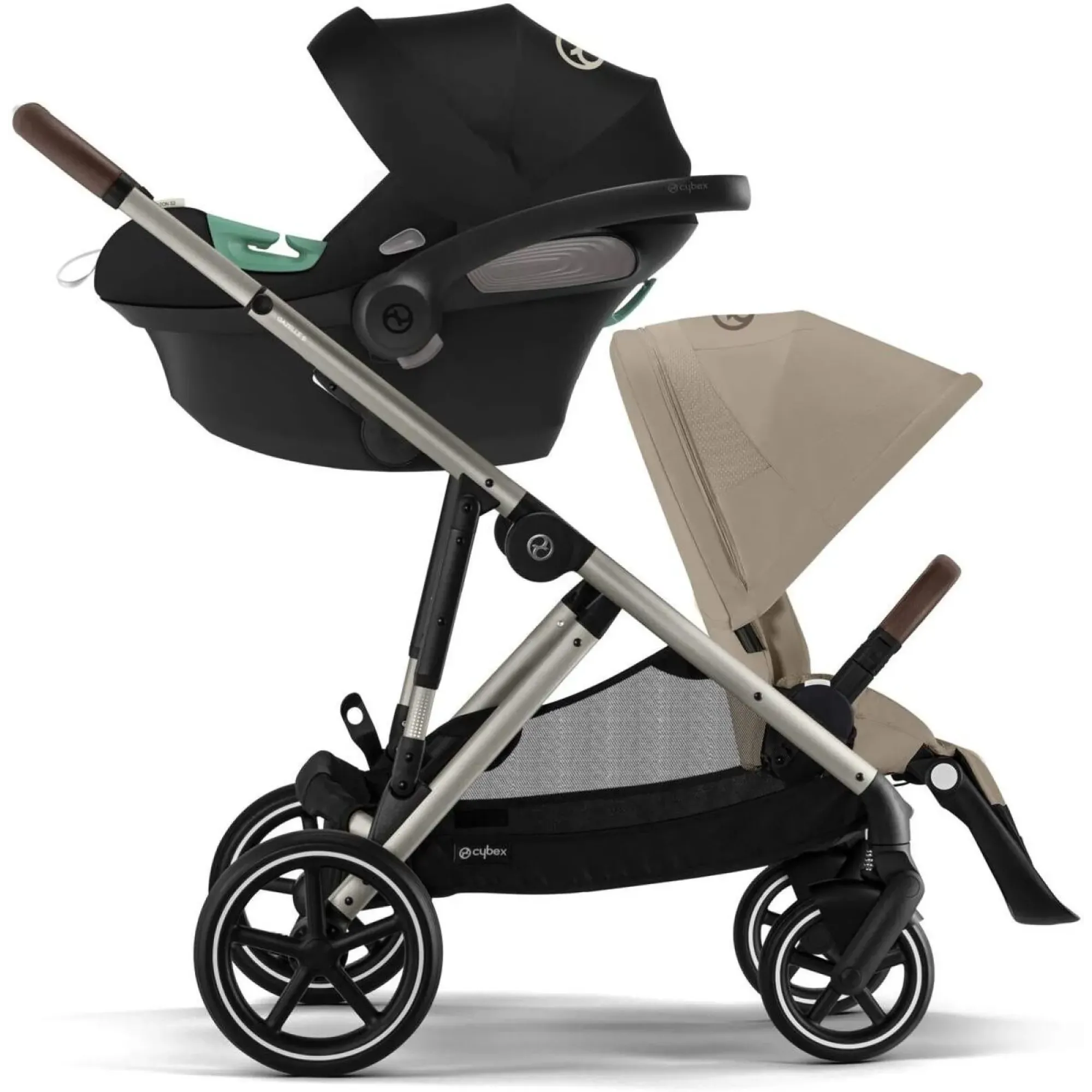 Прогулянкова коляска Cybex Gazelle S TPE Almond Beige