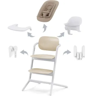 Стільчик для годування Cybex Lemo 4в1 Sand White