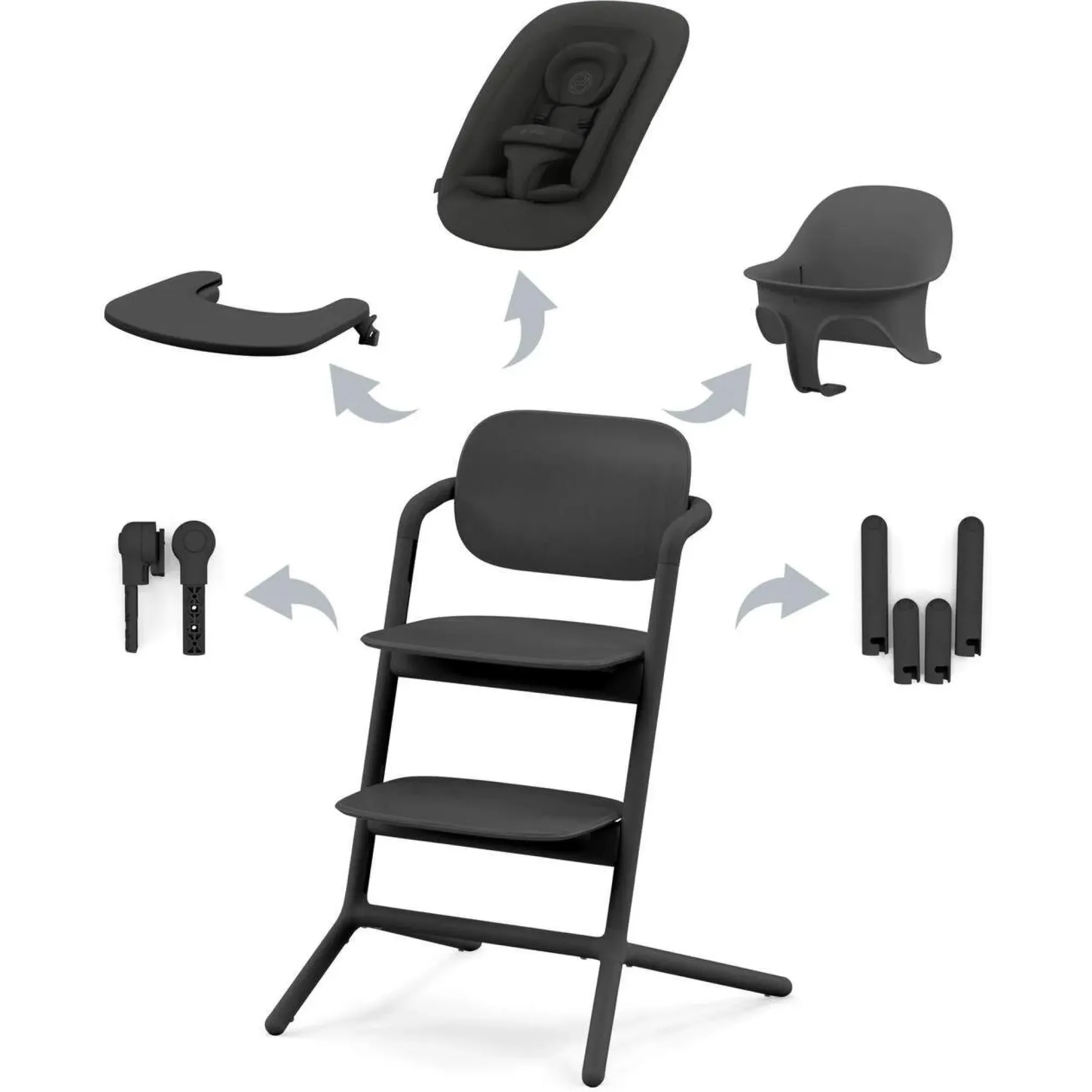 Стільчик для годування Cybex Lemo 4в1 Stunning Black