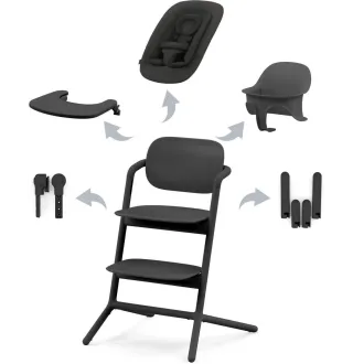 Стільчик для годування Cybex Lemo 4в1 Stunning Black