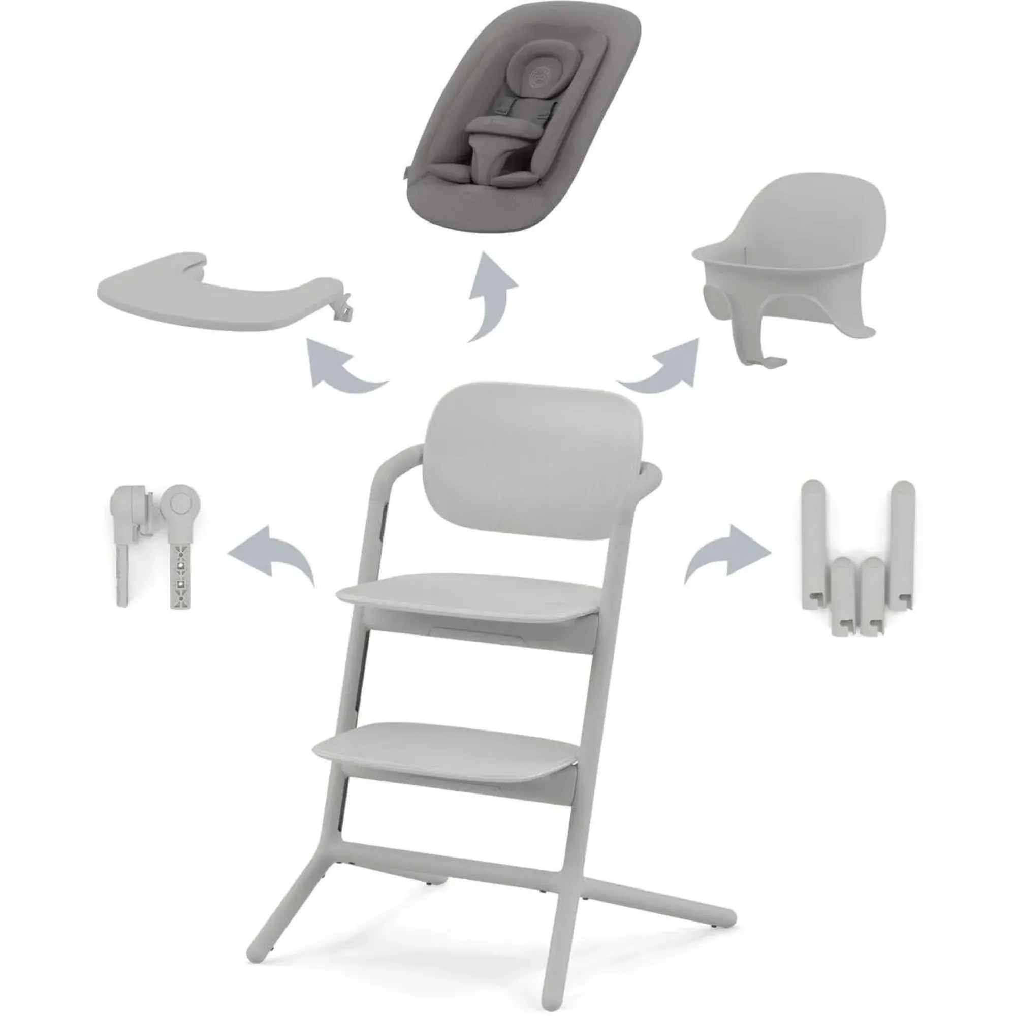 Стільчик для годування Cybex Lemo 4в1 Suede Grey