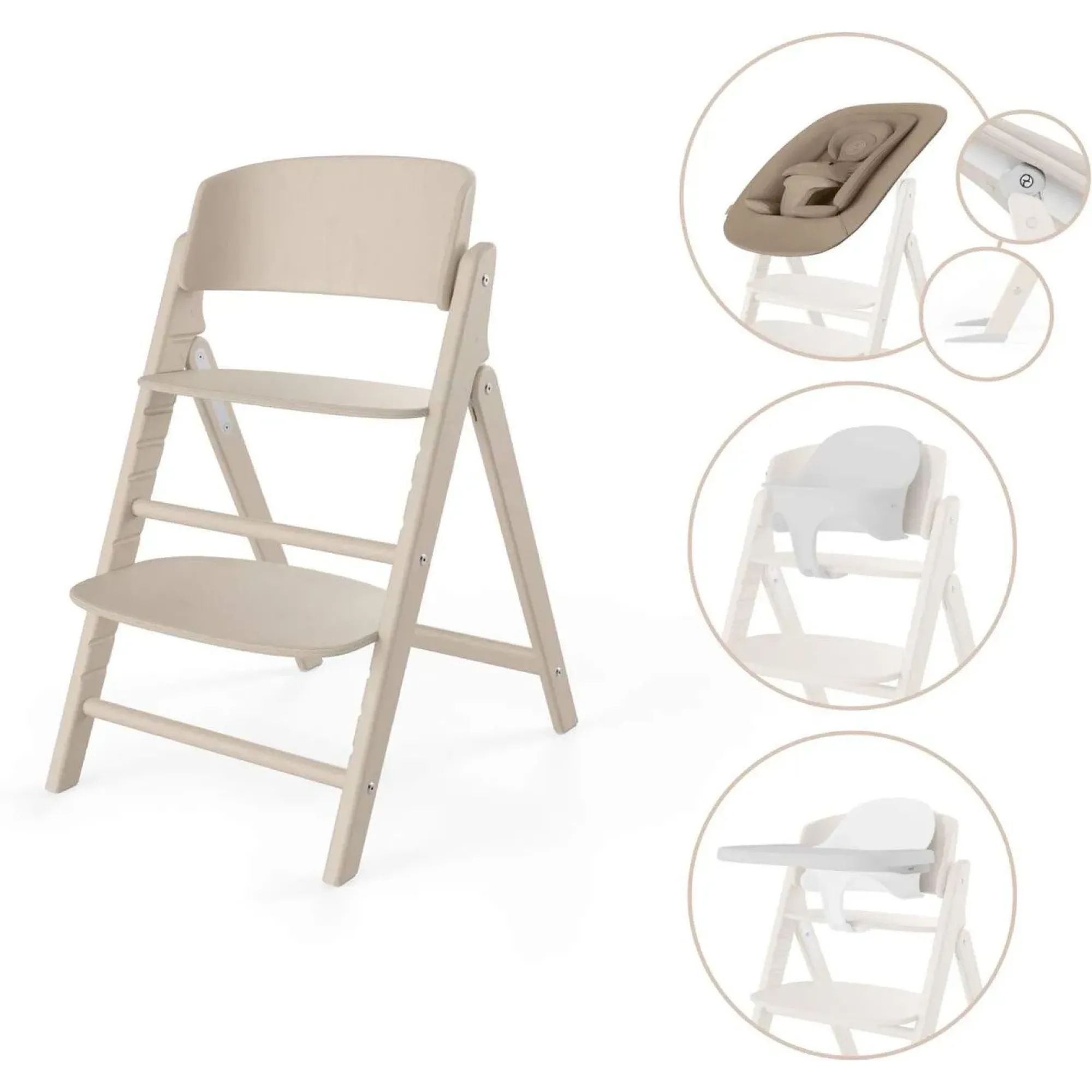 Стільчик для годування 4в1 Cybex Lemo Click and Fold All Natural
