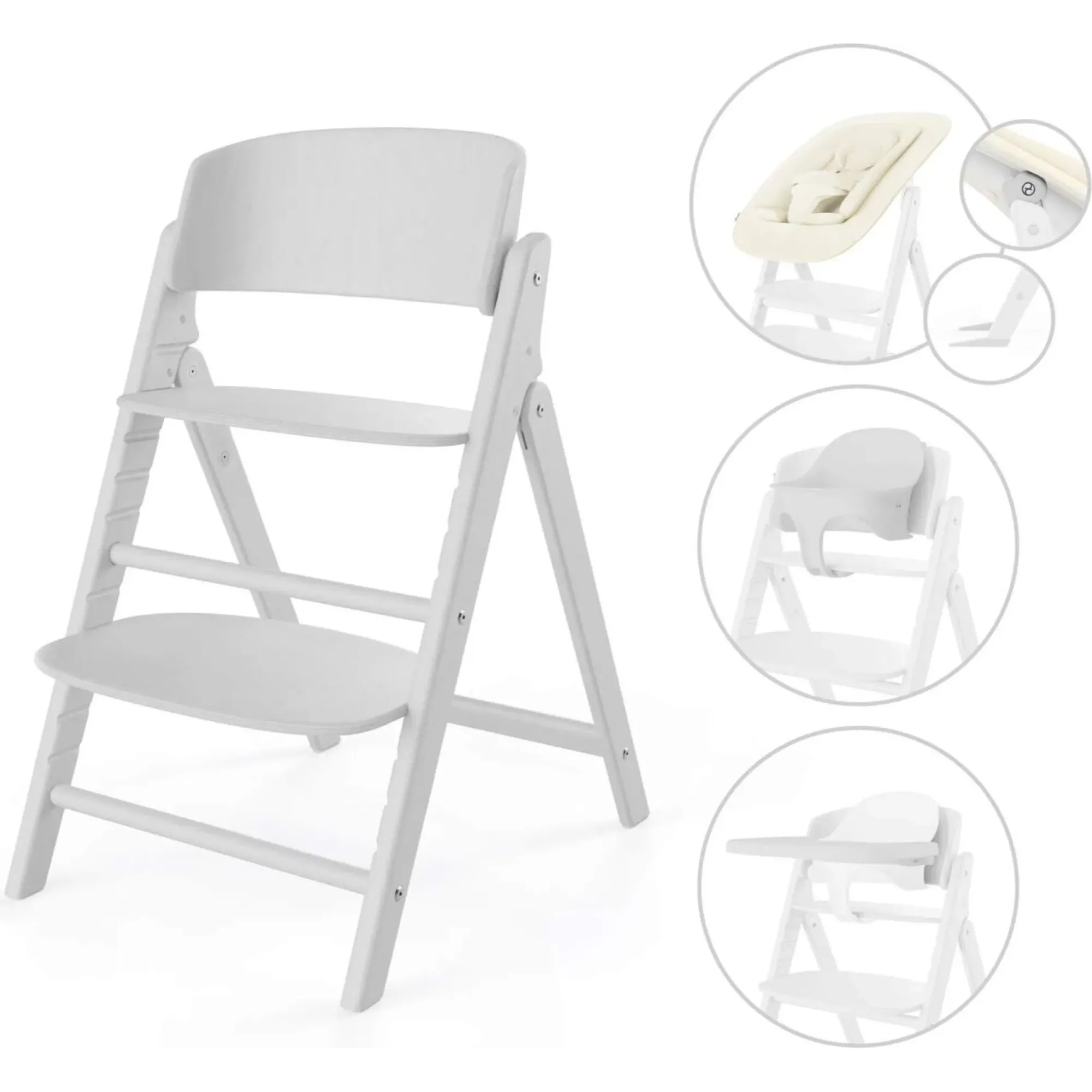 Стільчик для годування 4в1 Cybex Lemo Click and Fold All White