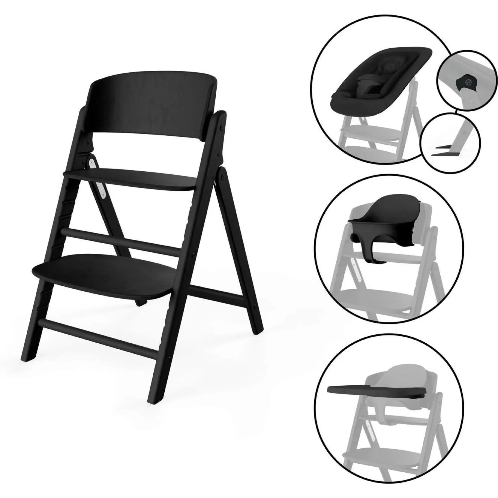 Стільчик для годування 4в1 Cybex Lemo Click and Fold Stunning Black