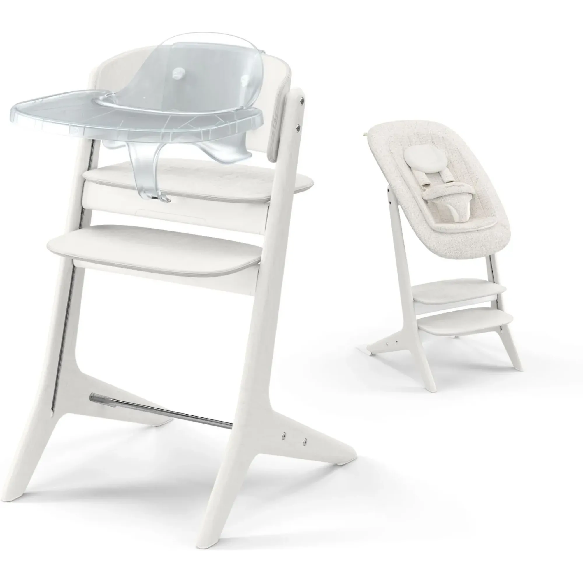 Стільчик для годування 4в1 Cybex Lemo Platinum White Wood