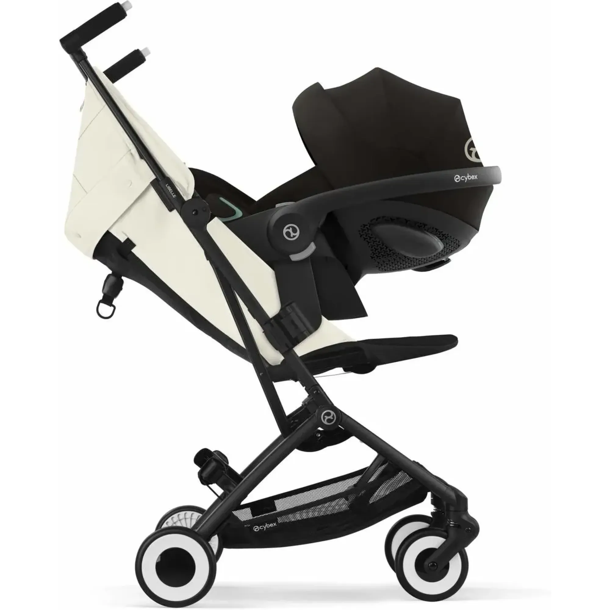 Прогулянкова коляска Cybex Libelle BLK Canvas White