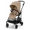 Прогулянкова коляска Cybex Melio Carbon Almond Beige (з бампером)