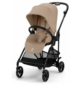 Прогулянкова коляска Cybex Melio Carbon Almond Beige (з бампером) Прогулянкова коляска Cybex Melio Carbon Almond Beige (з бампером)