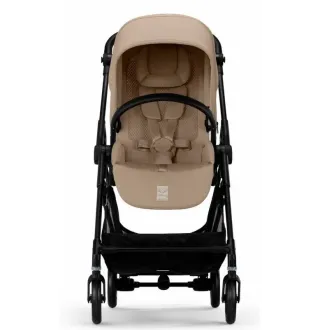 Прогулянкова коляска Cybex Melio Carbon Almond Beige (з бампером)