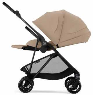 Прогулянкова коляска Cybex Melio Carbon Almond Beige (з бампером)