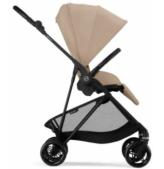 Прогулянкова коляска Cybex Melio Carbon Almond Beige (з бампером)