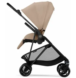 Прогулянкова коляска Cybex Melio Carbon Almond Beige (з бампером)