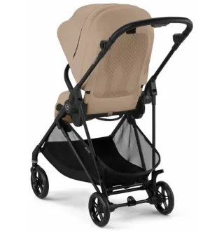 Прогулянкова коляска Cybex Melio Carbon Almond Beige (з бампером)