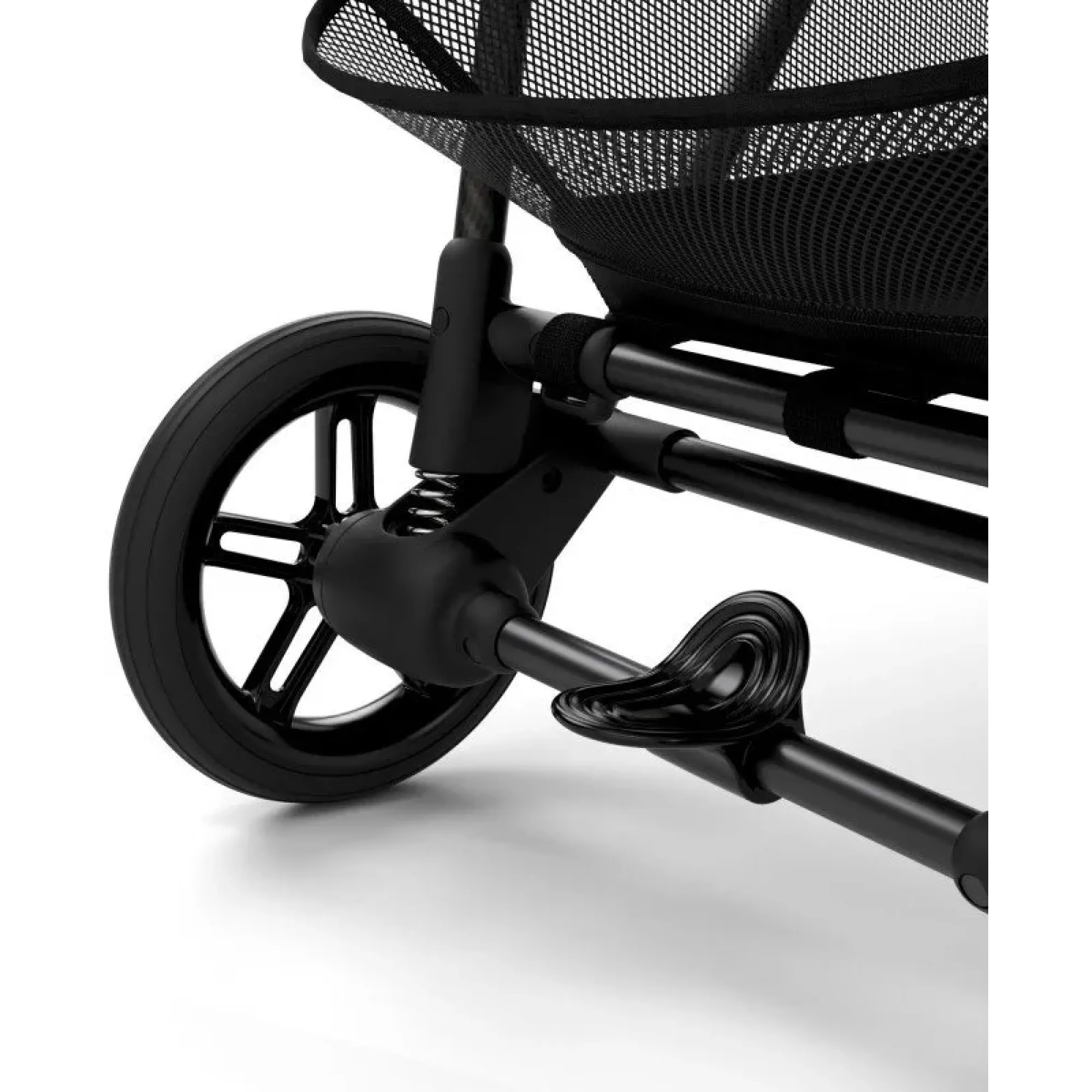Прогулянкова коляска Cybex Melio Carbon Almond Beige (з бампером)