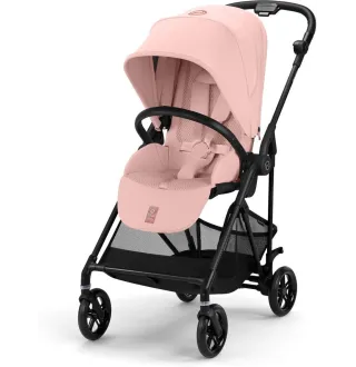 Прогулянкова коляска Cybex Melio Carbon Candy Pink (з бампером)