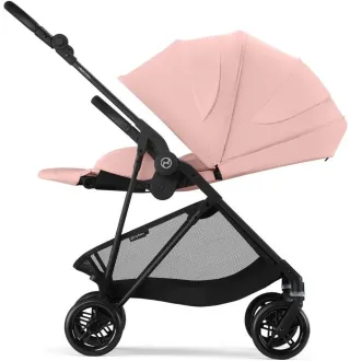 Прогулянкова коляска Cybex Melio Carbon Candy Pink (з бампером)
