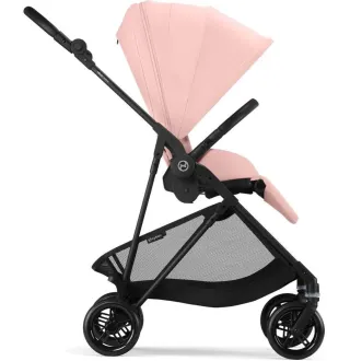 Прогулянкова коляска Cybex Melio Carbon Candy Pink (з бампером)