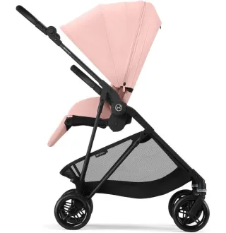 Прогулянкова коляска Cybex Melio Carbon Candy Pink (з бампером)