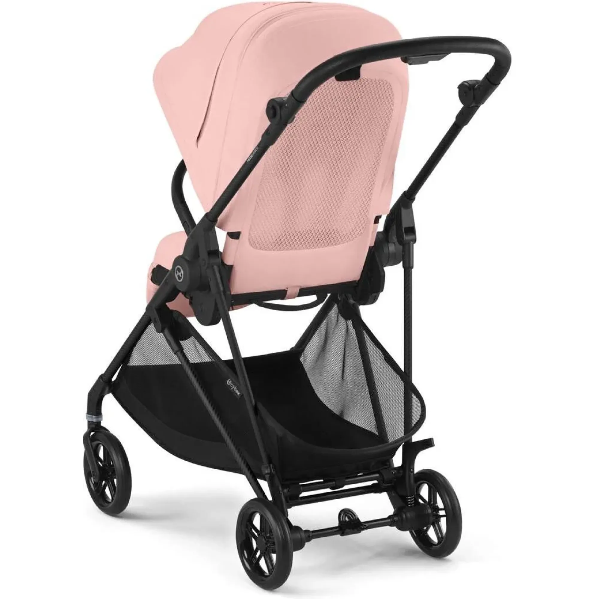 Прогулянкова коляска Cybex Melio Carbon Candy Pink (з бампером)