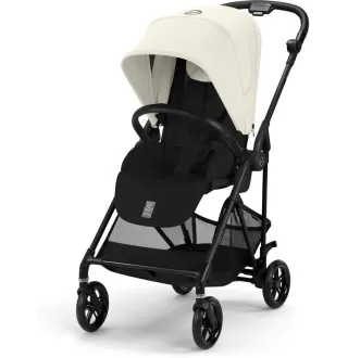 Прогулянкова коляска Cybex Melio Carbon Canvas White (з бампером) Прогулянкова коляска Cybex Melio Carbon Canvas White (з бампером)