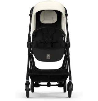 Прогулянкова коляска Cybex Melio Carbon Canvas White (з бампером)