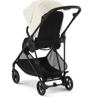 Прогулянкова коляска Cybex Melio Carbon Canvas White (з бампером)