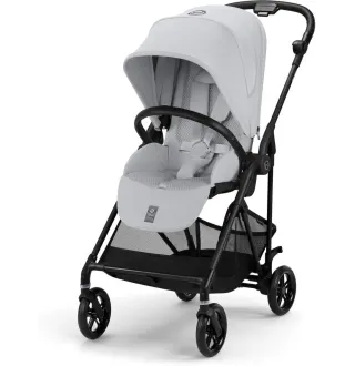 Прогулянкова коляска Cybex Melio Carbon Fog Grey (з бампером) Прогулянкова коляска Cybex Melio Carbon Fog Grey (з бампером)