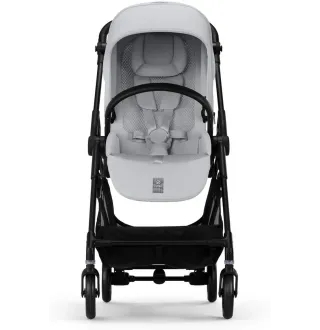 Прогулянкова коляска Cybex Melio Carbon Fog Grey (з бампером)