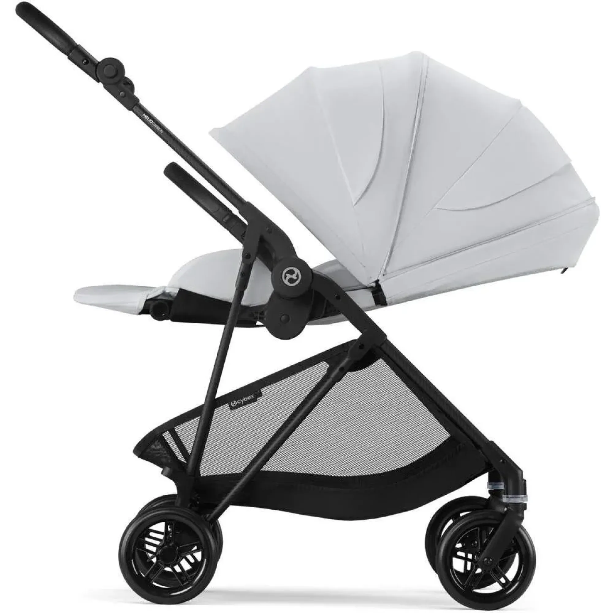 Прогулянкова коляска Cybex Melio Carbon Fog Grey (з бампером)