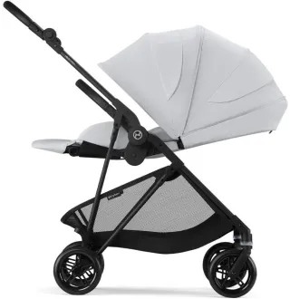 Прогулянкова коляска Cybex Melio Carbon Fog Grey (з бампером)