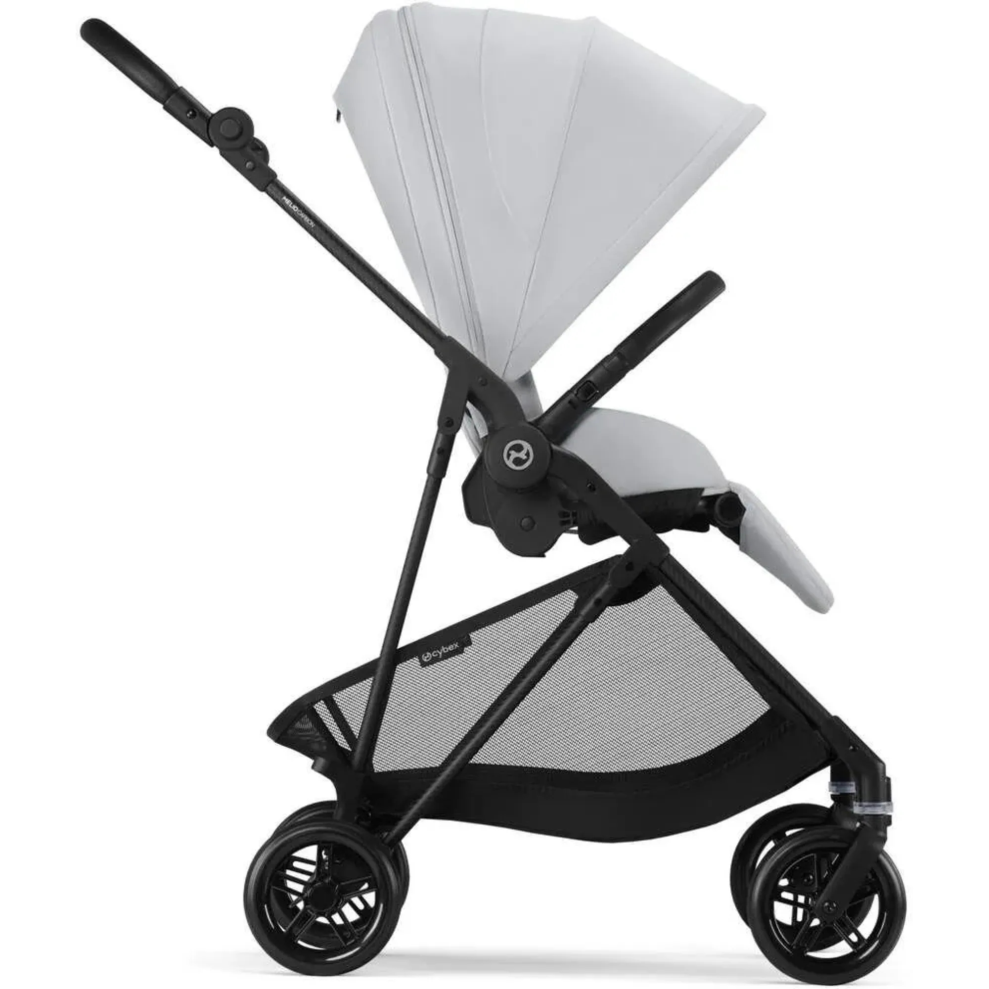 Прогулянкова коляска Cybex Melio Carbon Fog Grey (з бампером)