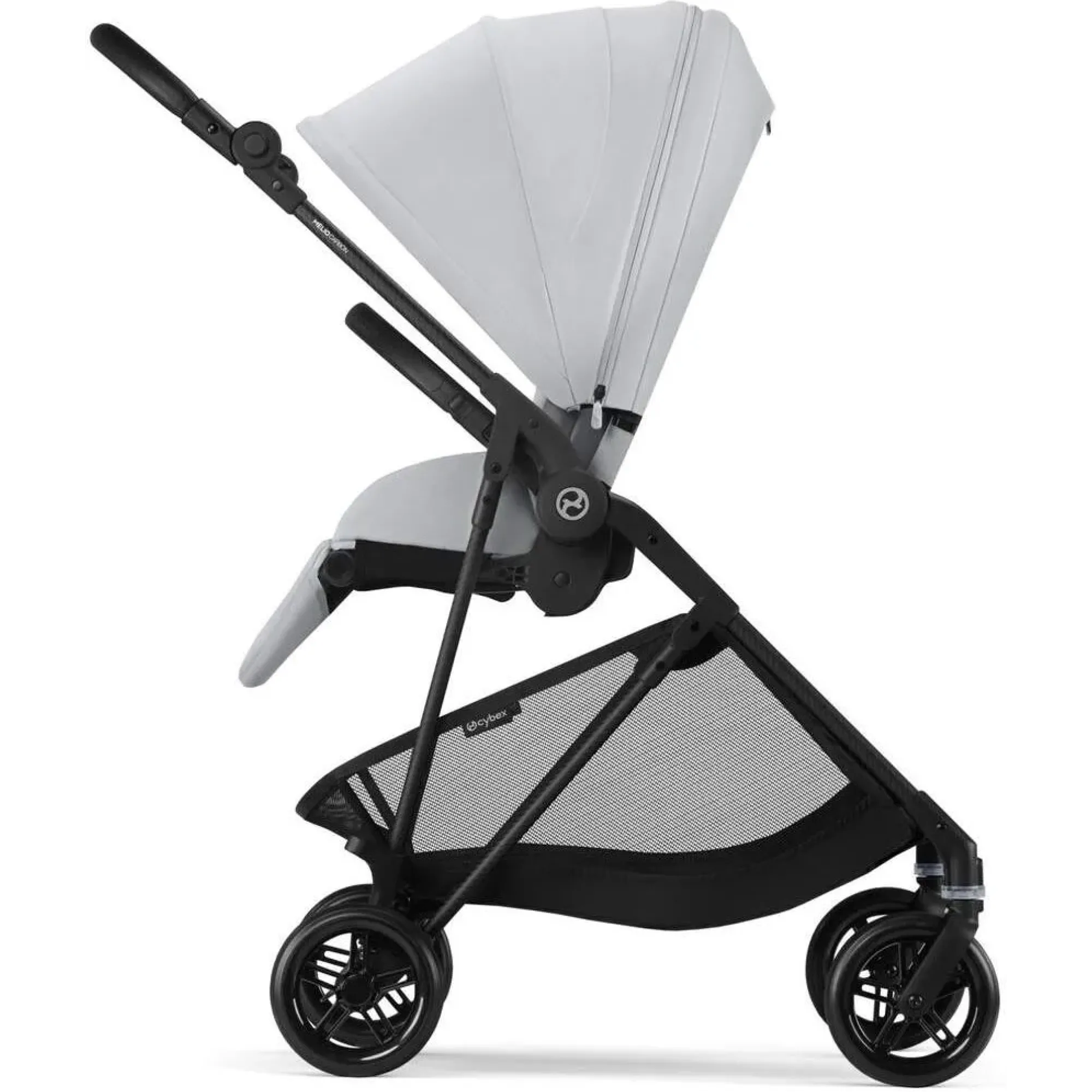 Прогулянкова коляска Cybex Melio Carbon Fog Grey (з бампером)