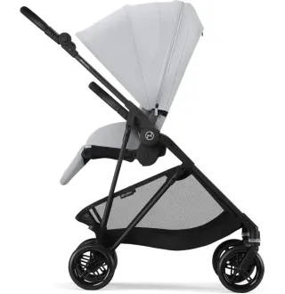Прогулянкова коляска Cybex Melio Carbon Fog Grey (з бампером)