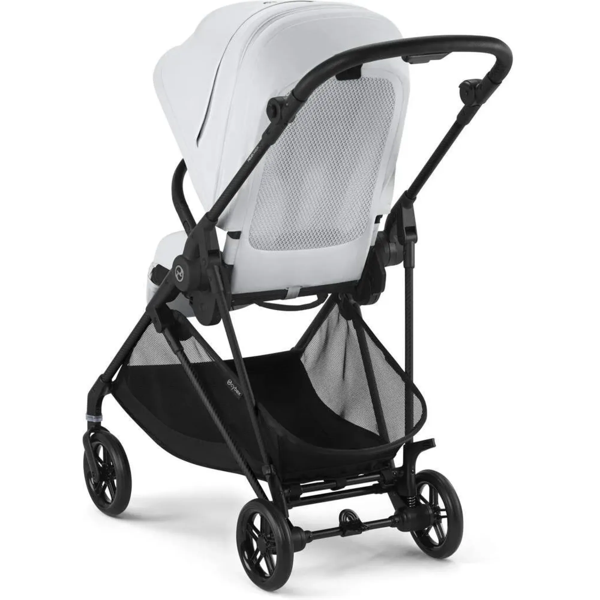 Прогулянкова коляска Cybex Melio Carbon Fog Grey (з бампером)
