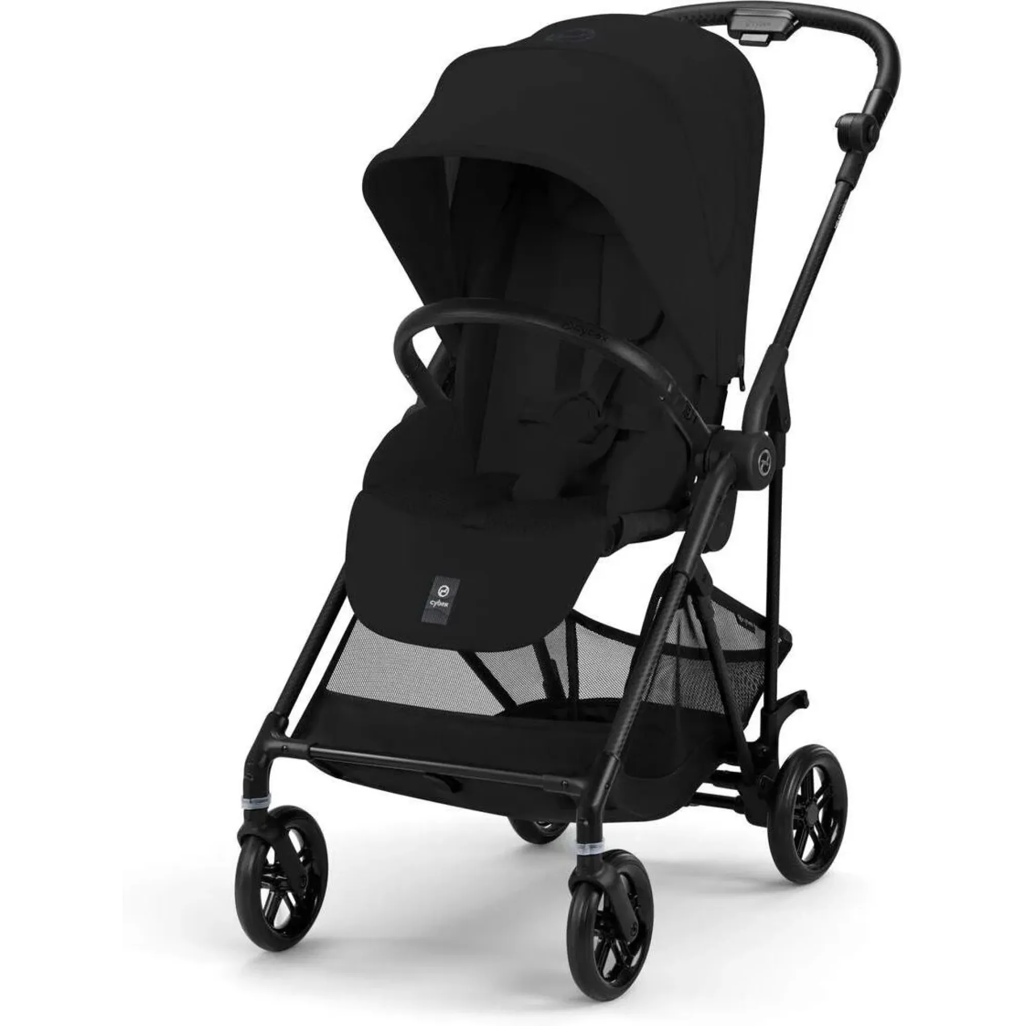 Прогулянкова коляска Cybex Melio Carbon Magic Black (з бампером)