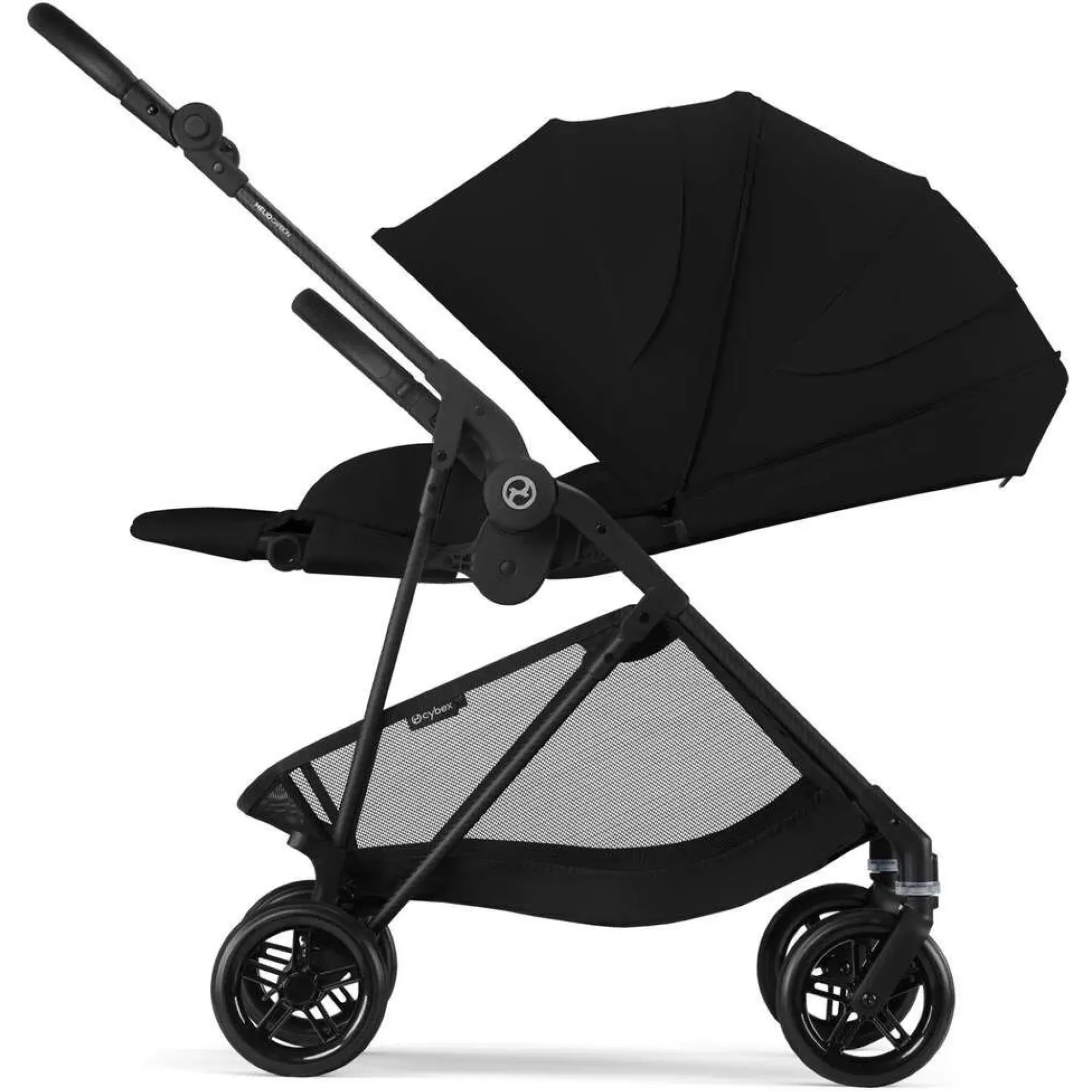 Прогулянкова коляска Cybex Melio Carbon Magic Black (з бампером)