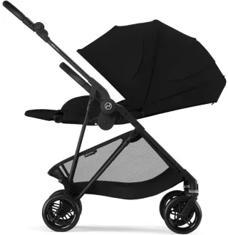 Прогулянкова коляска Cybex Melio Carbon Magic Black (з бампером)