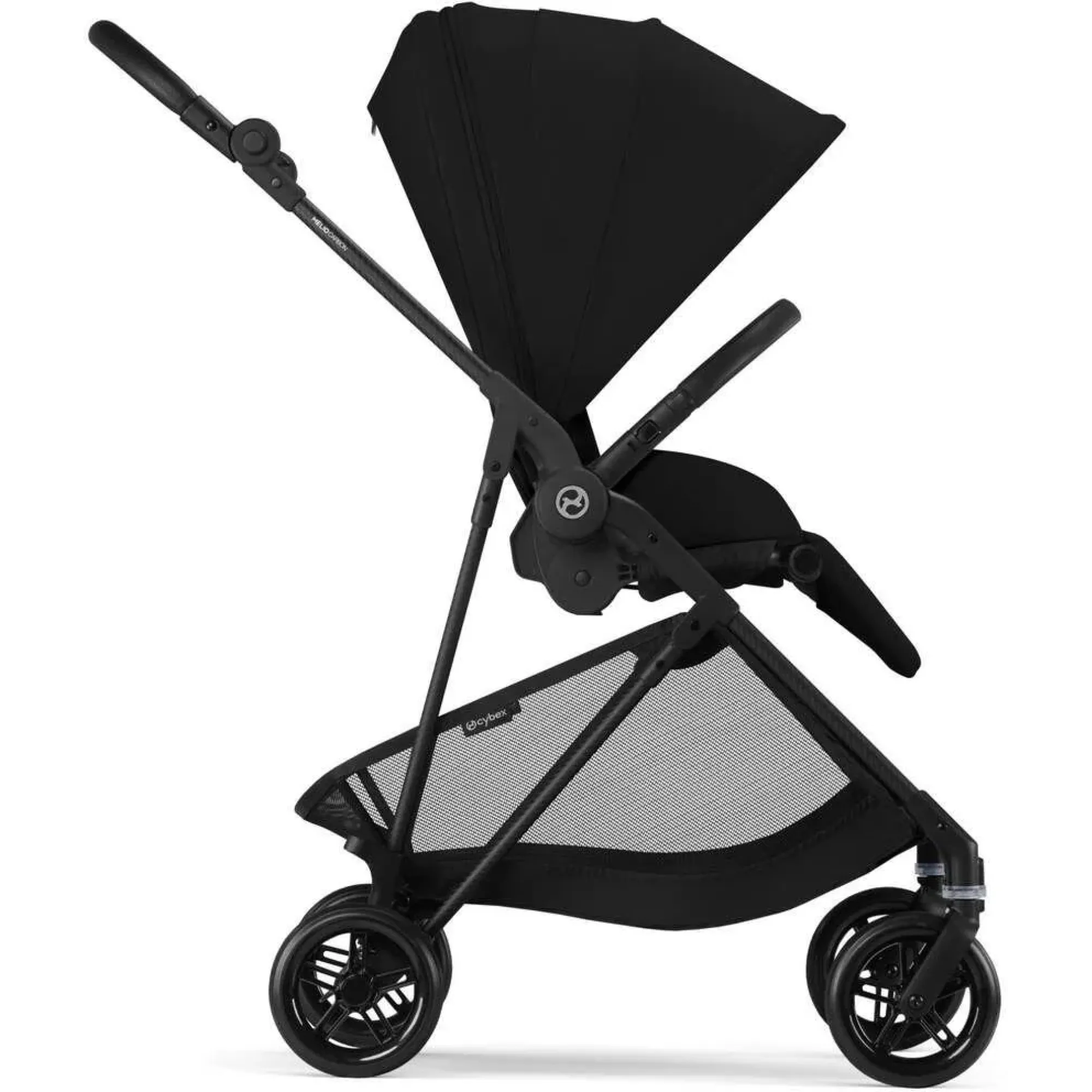 Прогулянкова коляска Cybex Melio Carbon Magic Black (з бампером)