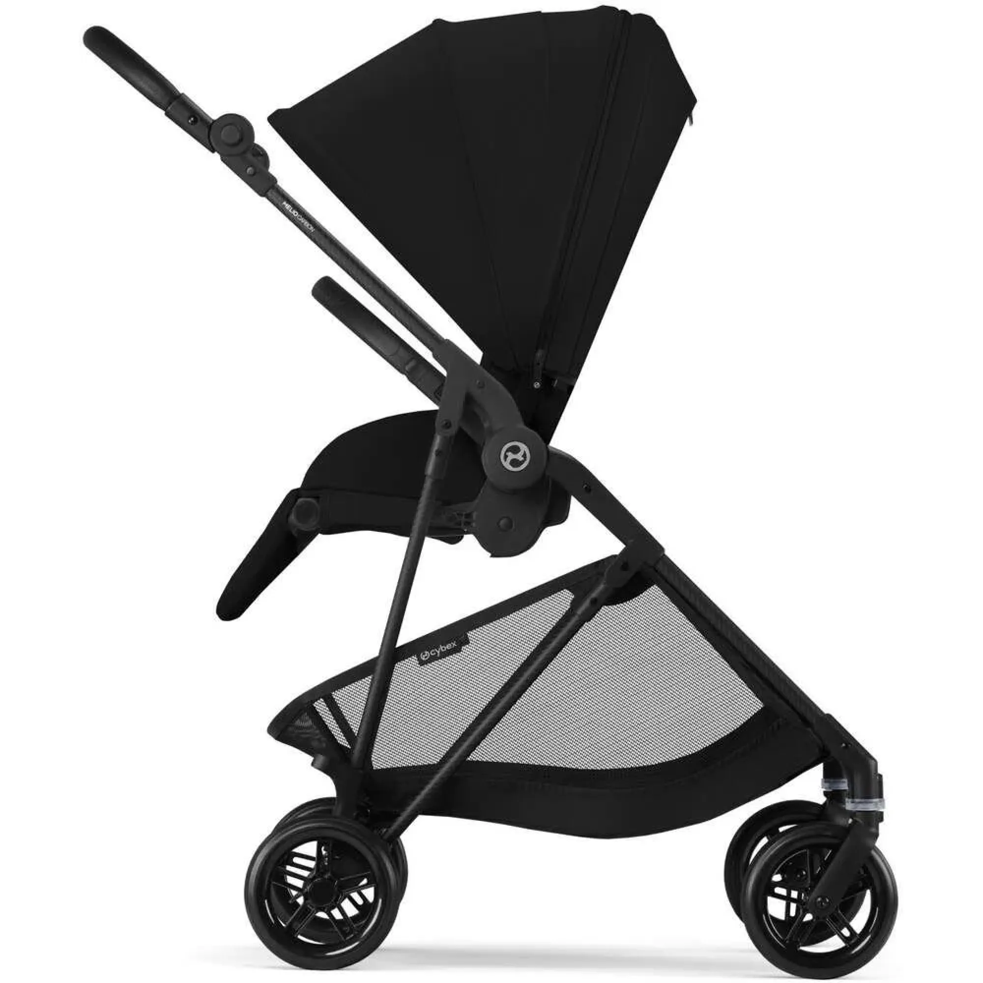 Прогулянкова коляска Cybex Melio Carbon Magic Black (з бампером)