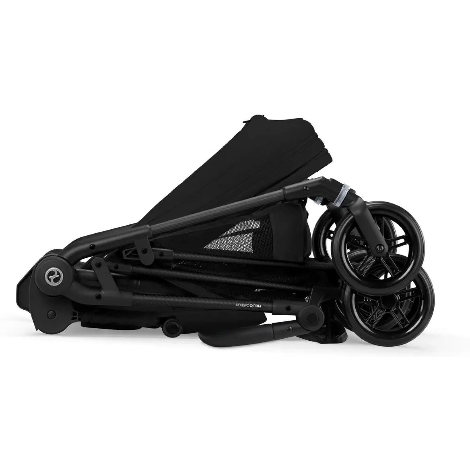 Прогулянкова коляска Cybex Melio Carbon Magic Black (з бампером)