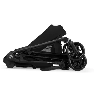 Прогулянкова коляска Cybex Melio Carbon Magic Black (з бампером)