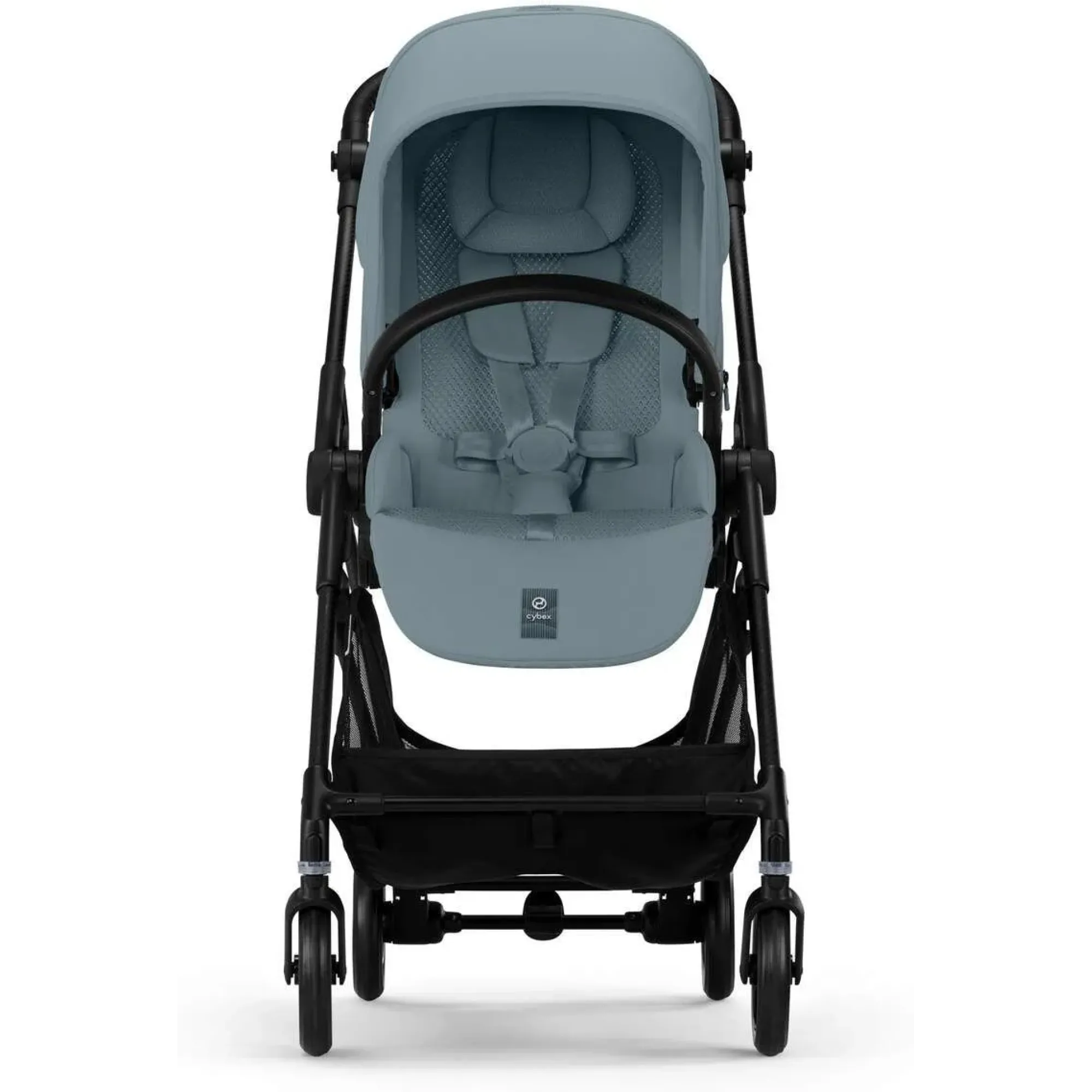 Прогулянкова коляска Cybex Melio Carbon Stormy Blue (з бампером)