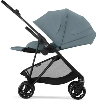 Прогулянкова коляска Cybex Melio Carbon Stormy Blue (з бампером)